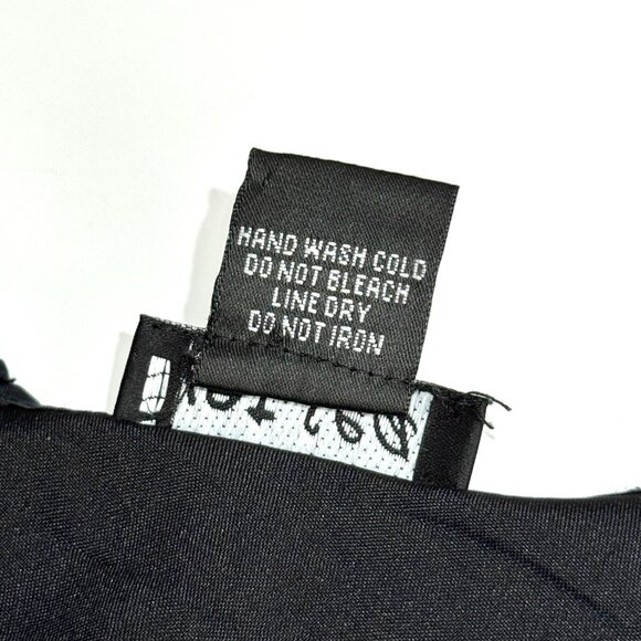 Wet Seal Silk Lace Slip Dress Black Sleeveless Whimsigoth Grunge Witchy Goth - Picture 9 of 13